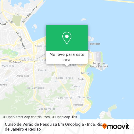 Curso de Verão de Pesquisa Em Oncologia - Inca mapa