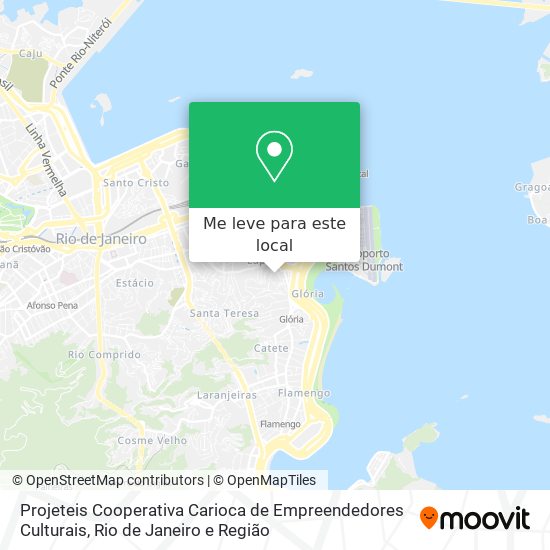 Projeteis Cooperativa Carioca de Empreendedores Culturais mapa