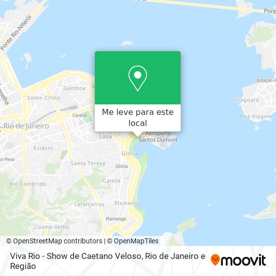 Viva Rio - Show de Caetano Veloso mapa