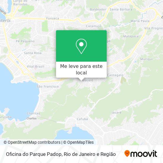 Oficina do Parque Padop mapa