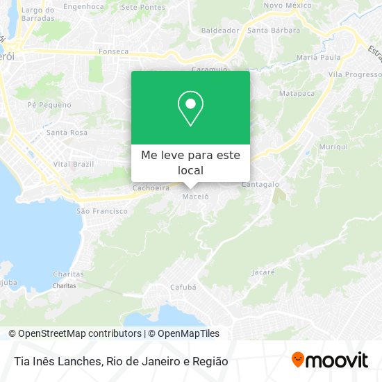 Tia Inês Lanches mapa