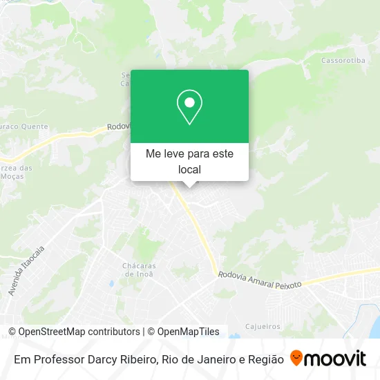 Em Professor Darcy Ribeiro mapa