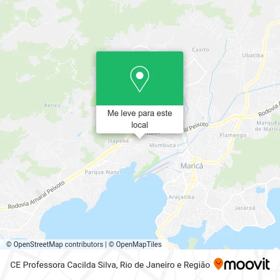 CE Professora Cacilda Silva mapa