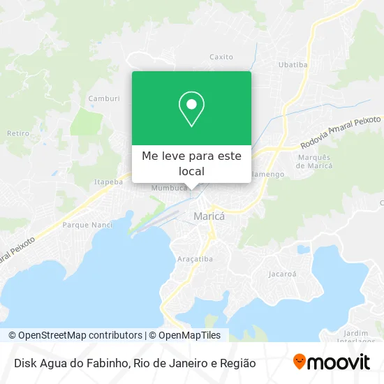 Disk Agua do Fabinho mapa