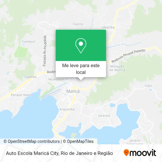 Auto Escola Maricá City mapa
