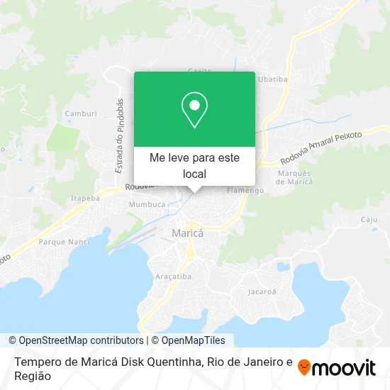 Tempero de Maricá Disk Quentinha mapa