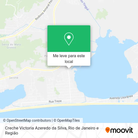 Creche Victoria Azeredo da Silva mapa