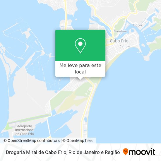 Drogaria Mirai de Cabo Frio mapa