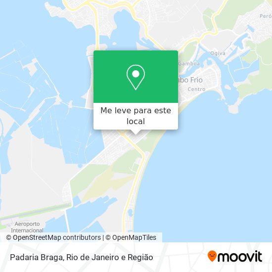 Padaria Braga mapa