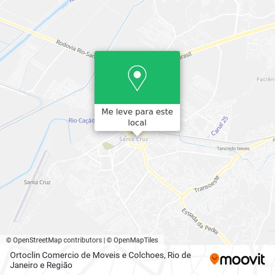 Ortoclin Comercio de Moveis e Colchoes mapa