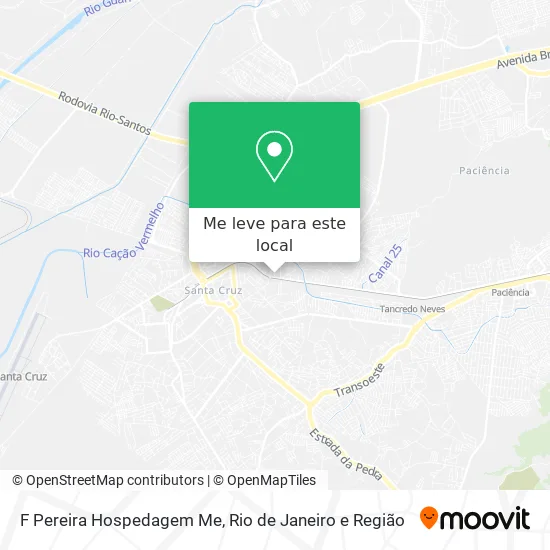 F Pereira Hospedagem Me mapa