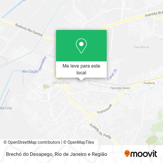 Brechó do Desapego mapa