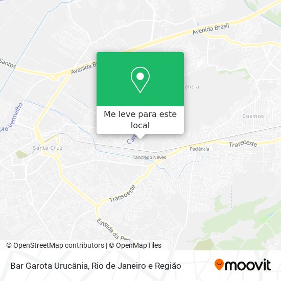 Bar Garota Urucânia mapa