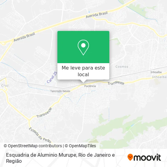 Esquadria de Aluminio Murupe mapa