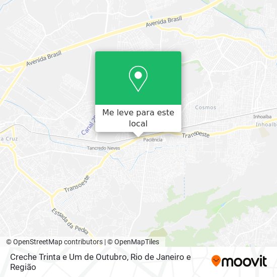 Creche Trinta e Um de Outubro mapa