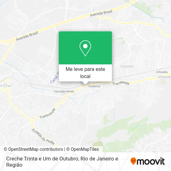 Creche Trinta e Um de Outubro mapa
