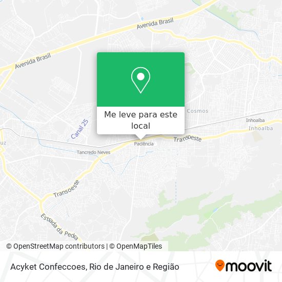 Acyket Confeccoes mapa