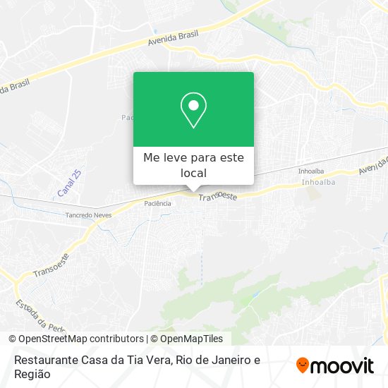 Restaurante Casa da Tia Vera mapa