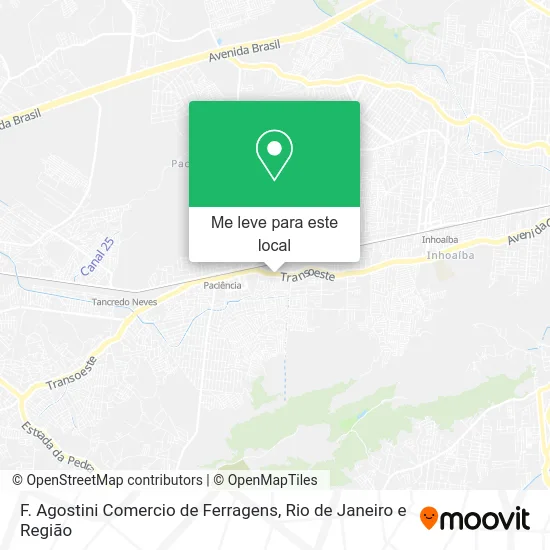 F. Agostini Comercio de Ferragens mapa