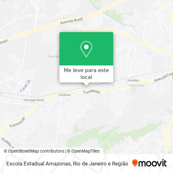 Escola Estadual Amazonas mapa