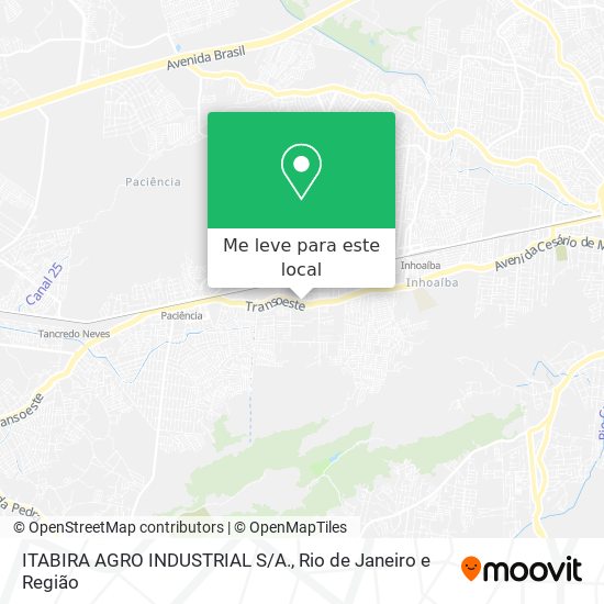 ITABIRA AGRO INDUSTRIAL S/A. mapa