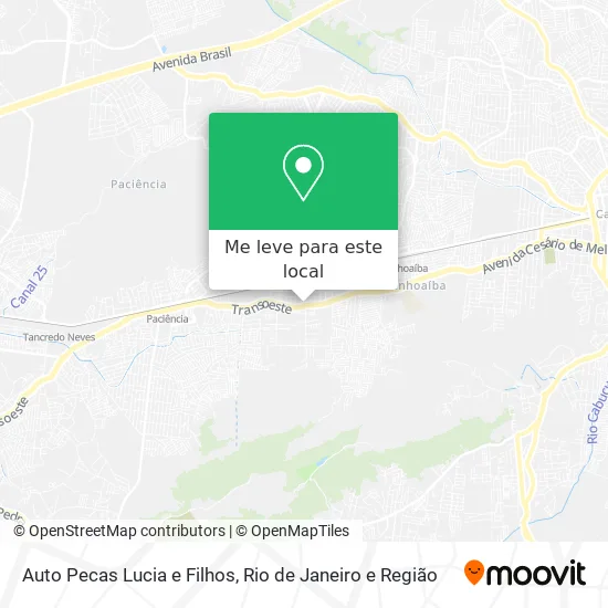Auto Pecas Lucia e Filhos mapa