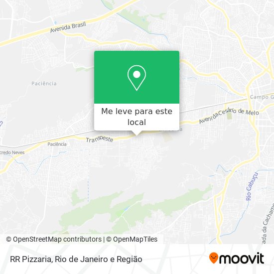 RR Pizzaria mapa