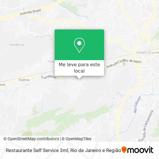 Restaurante Self Service 3ml mapa