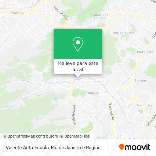 Valente Auto Escola mapa