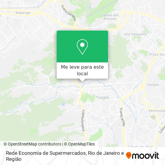 Rede Economia de Supermercados mapa