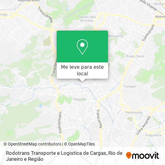 Rodotrans Transporte e Logistica de Cargas mapa