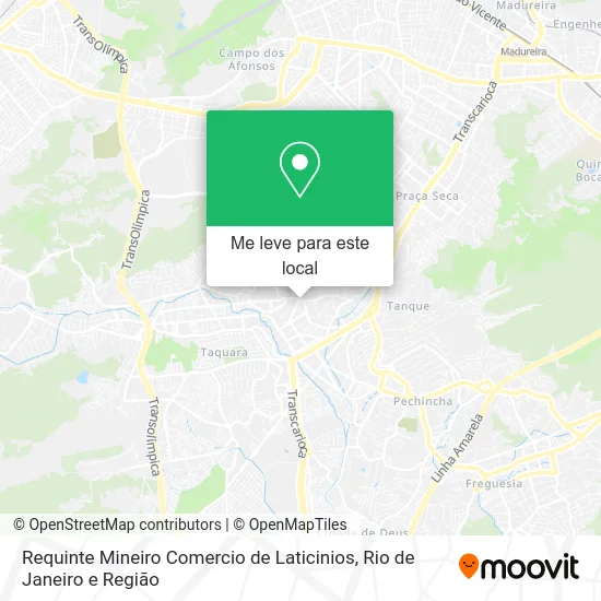 Requinte Mineiro Comercio de Laticinios mapa