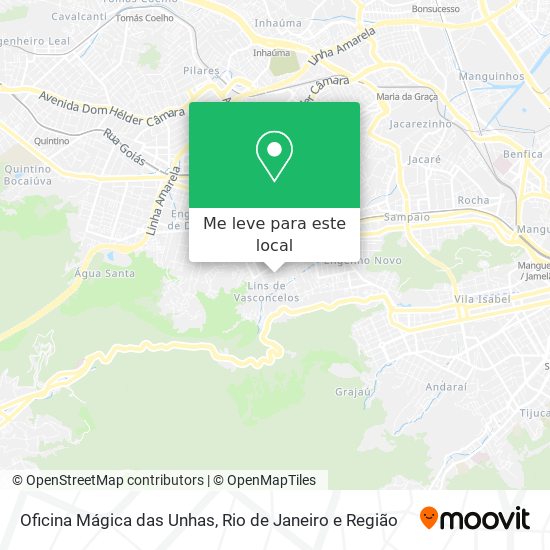 Oficina Mágica das Unhas mapa