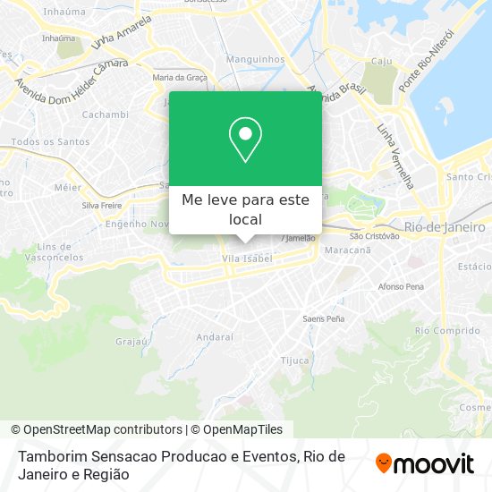 Tamborim Sensacao Producao e Eventos mapa