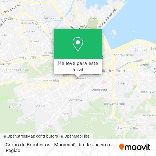 Corpo de Bombeiros - Maracanã mapa