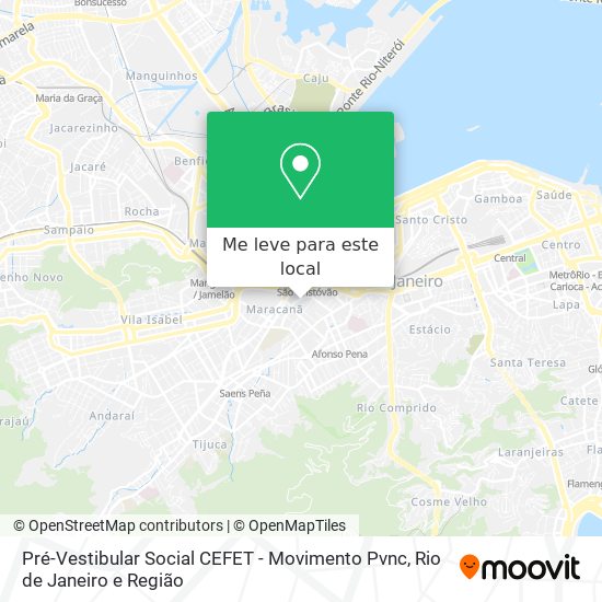 Pré-Vestibular Social CEFET - Movimento Pvnc mapa