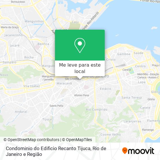 Condominio do Edificio Recanto Tijuca mapa