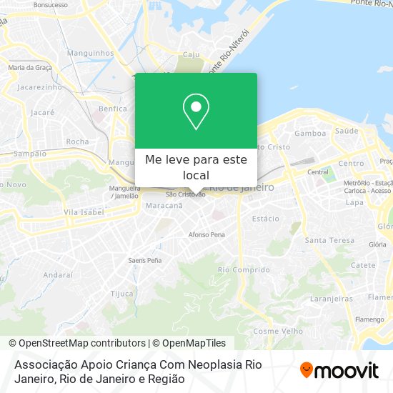 Associação Apoio Criança Com Neoplasia Rio Janeiro mapa