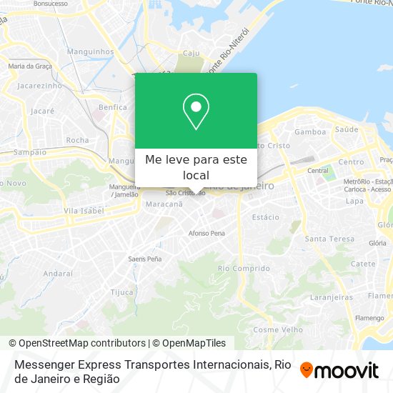 Messenger Express Transportes Internacionais mapa