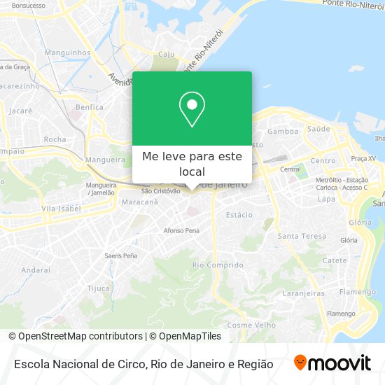 Escola Nacional de Circo mapa