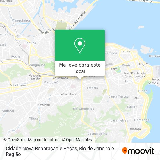 Cidade Nova Reparação e Peças mapa