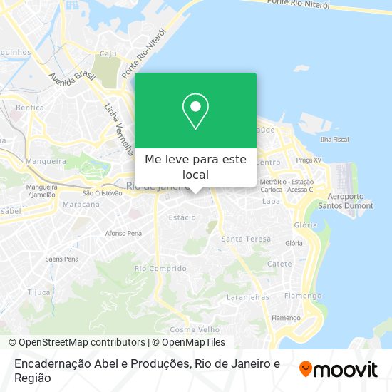 Encadernação Abel e Produções mapa
