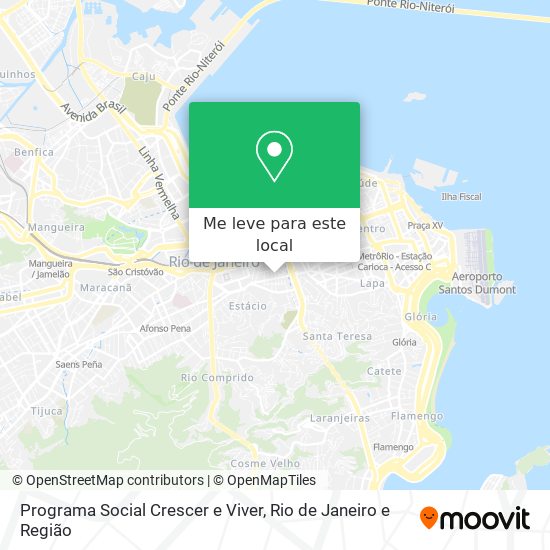 Programa Social Crescer e Viver mapa