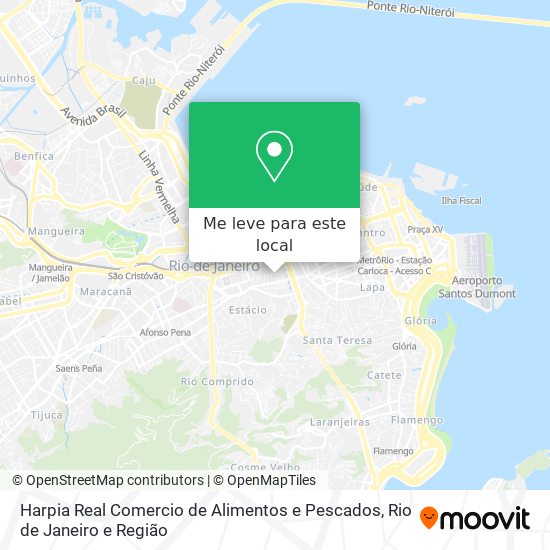 Harpia Real Comercio de Alimentos e Pescados mapa