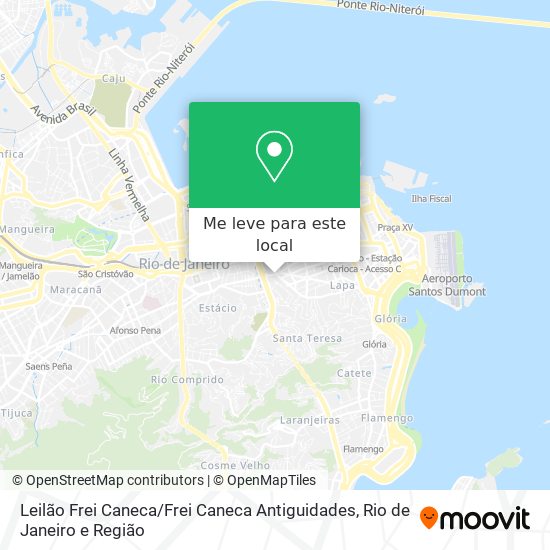 Leilão Frei Caneca / Frei Caneca Antiguidades mapa