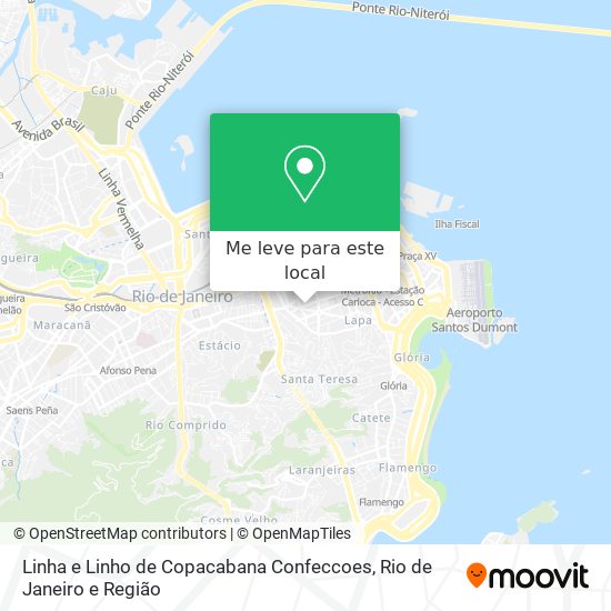 Linha e Linho de Copacabana Confeccoes mapa