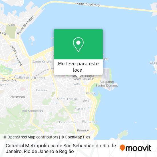 Catedral Metropolitana de São Sebastião do Rio de Janeiro mapa