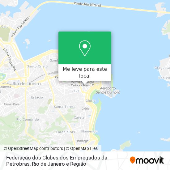 Federação dos Clubes dos Empregados da Petrobras mapa