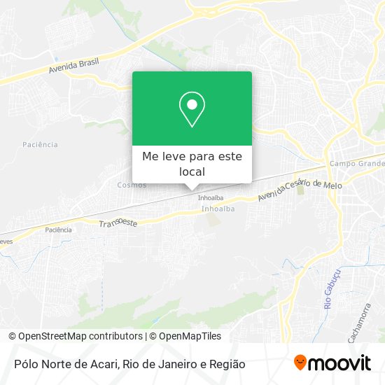 Pólo Norte de Acari mapa