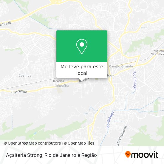 Açaiteria Strong mapa